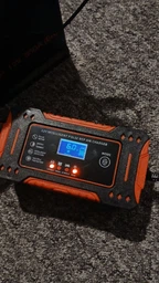 Зарядний пристрій для автомобільних акумуляторів 12V, портативна інтелектуальна зарядка для свинцево-кислотних акумуляторів Wet, MF, Gel, AGM з режимом Pulse Repair, для авто, мото та вантажних батарей, BC-006-Red фото від покупців 7