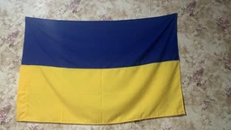 Флаг Украины большой с плотного материала 90х140 см уличный сине-желтый