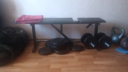 Скамья для жима универсальная до 200 кг / Черная А002-Ч Hardcore GYM