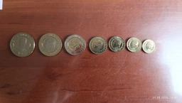 Турция монеты набор лир 2023 г. UNC фото от покупателей 1