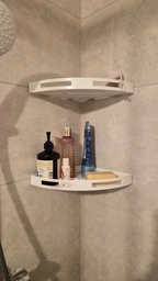 Полиця в ванну кімнату кутова NC Home Corner біла 110362