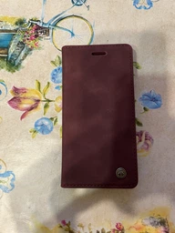 Чохол книжка Caseme з магнітом для iPhone 7 / 8 бордовий гаманець фото від покупців 1