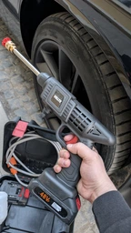 Авто мойка беспроводная профессиональная высокого давления VOLLYX портативная минимойка для машины автомойка в кейсе 2 аккумулятора (2x21V) фото от покупателей 9