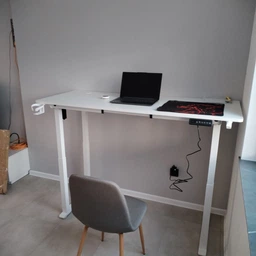 Стіл з електро-регулюванням висоти Двомоторний White Flexi Desk 160x65 см 27897 фото від покупців 12