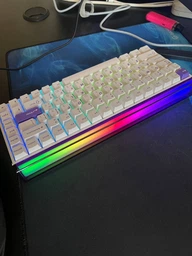 Ігрова Магнітна клавіатура AULA HERO 84 HE White-Purple фото от покупателей 2