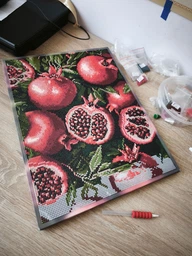 Набор алмазной мозаики Ideyka Гранат в разрезе 30х40 см (AMO8290)