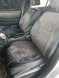 5D Чехлы на сиденья для MITSUBISHI L200 2006-2015 Autovalom Flannel черные с серой вставкою фото от покупателей 14