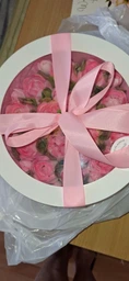 Зефірні квіти тюльпани в подарунковій коробці 21см honeycake фото від покупців 12