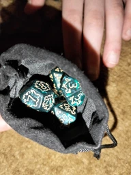 Набор кубиков 7 шт DND с драконом — тёмно-зелёные полиэдрические кости для настольных и ролевых игр D&D, TRPG фото от покупателей 1