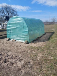 Теплица садовая Bonro UP-18м2 с окнами 600x300x200 см арочная Зеленая (117-76-42400405) фото от покупателей 5