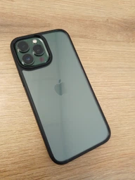 Чохол протиударний Spigen Ultra Hybrid для Iphone 13 Pro Max (6.7") Matte Black Прозорий ACS03205