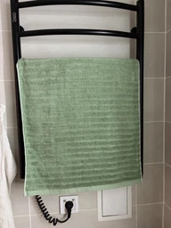 Набор 3 бамбук / хлопок полотенец Lovely Svi для ванной, отелей, SPA, саун 70x140 см, 50x90 см, 35x35 см Зеленый фото от покупателей 1