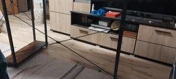 Компьютерный стол Лофт 120 x 60 см Bonro BN-003 Loft темно - коричневый с боковыми полками Рабочий офисный фото от покупателей 3