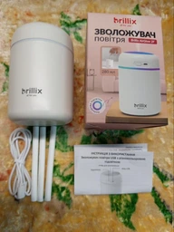 Увлажнитель воздуха ультразвуковой ночник для дома Brillix AirGlow 2F диффузор с led подсветкой 280мл + 4 сменных фильтра в комплекте увлажнители диффузоры фото от покупателей 7