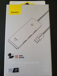 HUB адаптер USB-A Baseus Lite Series 4-in-1 / USB3.0*4 / Type-C / длина кабеля 25 см. WKQX030002 white фото от покупателей 1