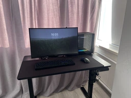 Стіл з електро-регулюванням висоти RZTK eDesk Basic 2 1000 х 600 мм Black