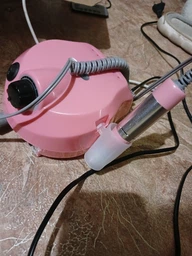 Фрезер для маникюра Nail Master DM-202 65W 45000 об. мин розовый + подарок 6 алмазных фрез