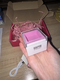 Воскоплав Sculptor Mini Wax Warmer білий з рожевою силіконовою чашею