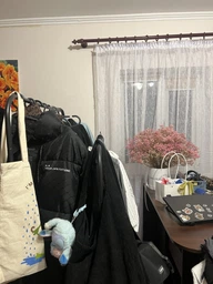 Вешалка стойка для одежды и обуви на колесах передвижная напольная металлическая Home Decor черная фото от покупателей 7