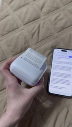 Портативний міні принтер термопринтер Mini printer Pink +2 вида паперу ( звичайний, самоклеючий,кольоровий) фото від покупців 5