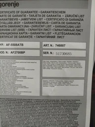 Мультипечь Gorenje AF2700BP фото від покупців 2