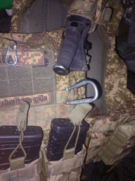 Карабин Solve Tactical Aluminum с муфтой Серый до 100 кг алюминиевый сплав тактический Screwlock S3