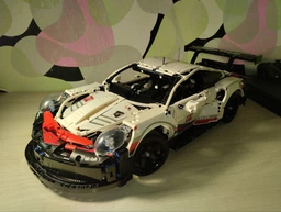 Конструктор машинка технік Porsche 911 RSR Racing Vesion Technology на 1630 деталей в масштабі 1:10 Порше авто гоночна версія фото від покупців 2