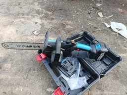 Аккумуляторная цепная пила ( пила ) садовая V-Tekk Electric Saw с шиной 12» для дерева и веток, электропила + 2 аккумулятора 21В, кейс фото от покупателей 6