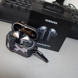 Защитный чехол Deexe Camouflage Case для Samsung Galaxy Buds 3 / Buds 3 Pro / Buds 3 FE - Black фото от покупателей 2