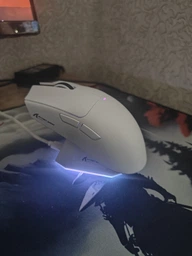 ATTACK SHARK X11 63g Біла ігрова миша (PAW3311, 22000 DPI, Bluetooth/2.4G/USB-C, RGB док-станція) фото від покупців 6