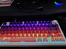 Бездротова ігрова механічна клавіатура Aula F75 2.4G Bluetooth з RGB Hot swap фото от покупателей 8