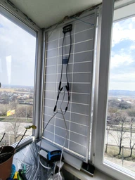 Солнечная панель монокристаллическая портативная 150Вт Solar Panel, мобильная солнечная батарея с ламинированным стеклом для дома, дачи, кемпинга, авто, автономного электроснабжения и зарядки аккумуляторов, HI-150W