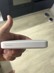 Повербанк с беспроводной зарядкой Baseus Magnetic Mini 10000mAh 20W MagSafe белый (PPCX030002) фото от покупателей 2