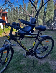 Дитяче велокрісло з кріпленням на раму Feel Fit чорне фото від покупців 3