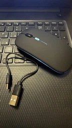 Мышка беспроводная бесшумная компьютерная Art Planet Mouse Pro 3 Slim для макбука ПК и ноутбука аккумуляторная безпроводная 2в1 Bluetooth и USB 2.4ГГц плоская Slim с RGB подсветкой к мак компьютеру игровая 400мАг фото от покупателей 3