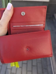Кошелек женский кожаный Kafa RFID AE214 красный