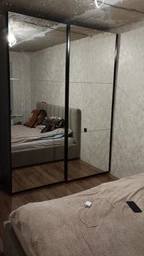 Шафа-купе Doros G-Caiser Графіт 2 Дзеркала / 3 частини 160х60х240 см (42005021) фото від покупців 2
