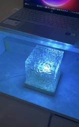 Ночник от USB куб звездное небо LED настольная RGB лампа 16 цветов для спальни и детской + пульт фото от покупателей 17