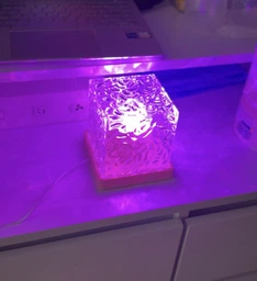 Ночник от USB куб звездное небо LED настольная RGB лампа 16 цветов для спальни и детской + пульт фото от покупателей 16