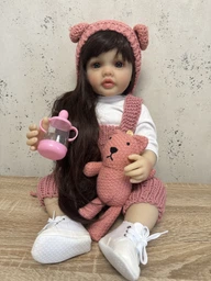 Реалистичная кукла Реборн 55 см полностью силиконовая Doll Reborn Baby К0100202 фото от покупателей 8