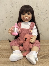 Реалистичная кукла Реборн 55 см полностью силиконовая Doll Reborn Baby К0100202 фото от покупателей 6