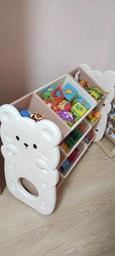 Стелаж монтессорі KiviBaby "Bear Ultimate" молочний\білий XXSNJ-03