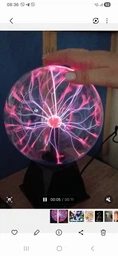 Плазменный шар Тесла ночник плазменная лампа шар с молниями Plasma ball 20 см
