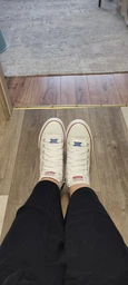 Женские кеды высокие Skechers 185063 WNVR 38 (8US) 25 см Белые (197627538082)