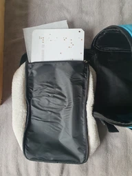 Сумка - переноска для котів та собак 44х28х25 CosmoPet CP-39 Blue фото від покупців 3