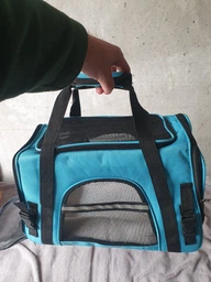 Сумка - переноска для котів та собак 44х28х25 CosmoPet CP-39 Blue фото від покупців 1