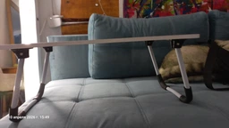 Столик кроватный для ноутбука планшета MLT T39 Dark Blue 60 x 40 x 25.5 см фото от покупателей 3