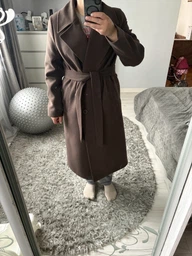 Пальто демісезонне коричневе DANNA 1799BRN 50