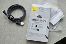 Кабель Baseus Cafule Lightning USB 2.4 A 1m Black-Gold CALKLF-BV1
