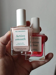 Лечебный лак для ногтей Manucurist Active Smooth 00 полупрозрачный, нюдовый с эффектом CC-полировки фото от покупателей 1